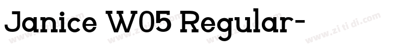 Janice W05 Regular字体转换